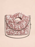 Sac rose et blanc