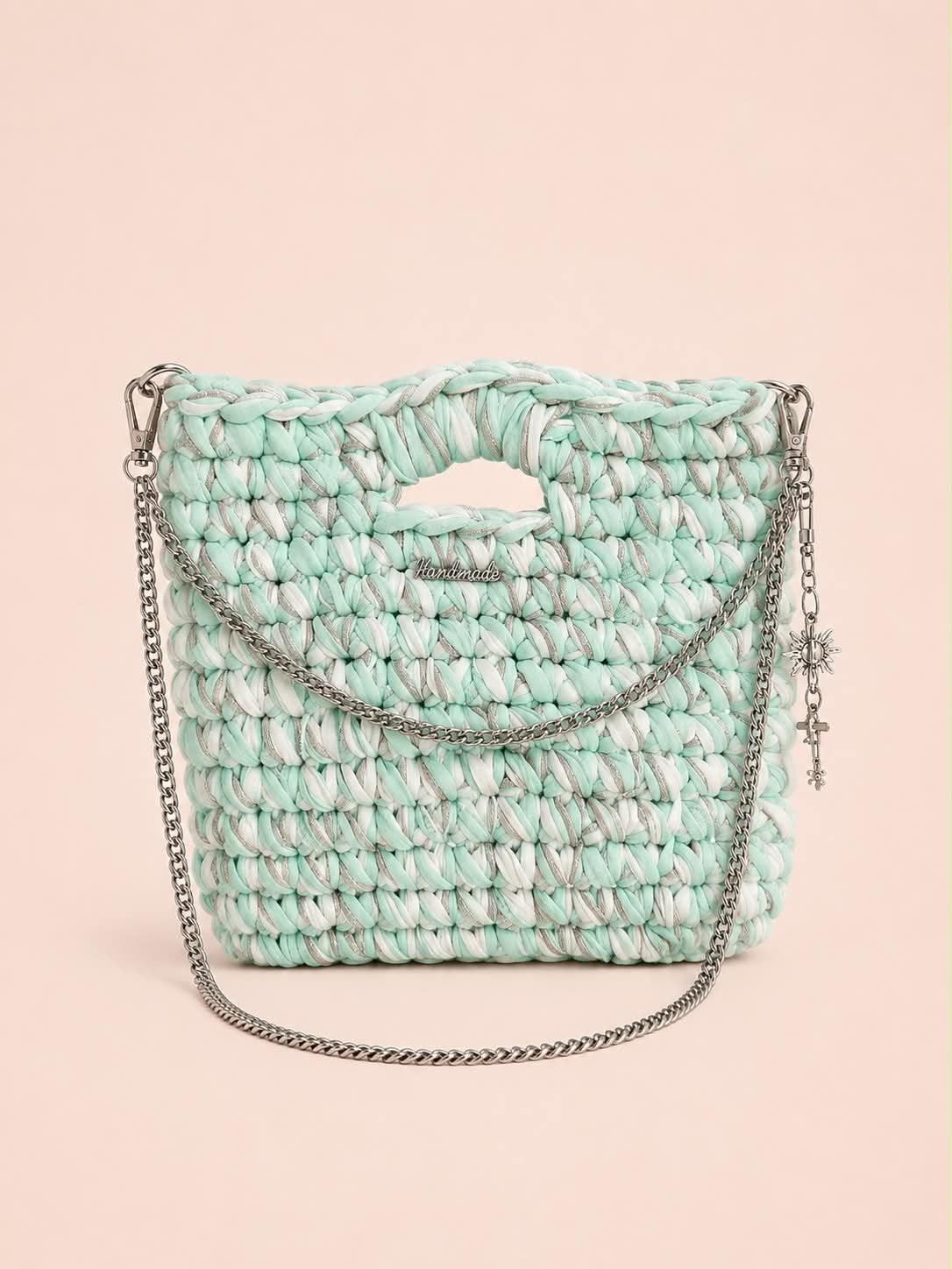 Sac bleu et blanc