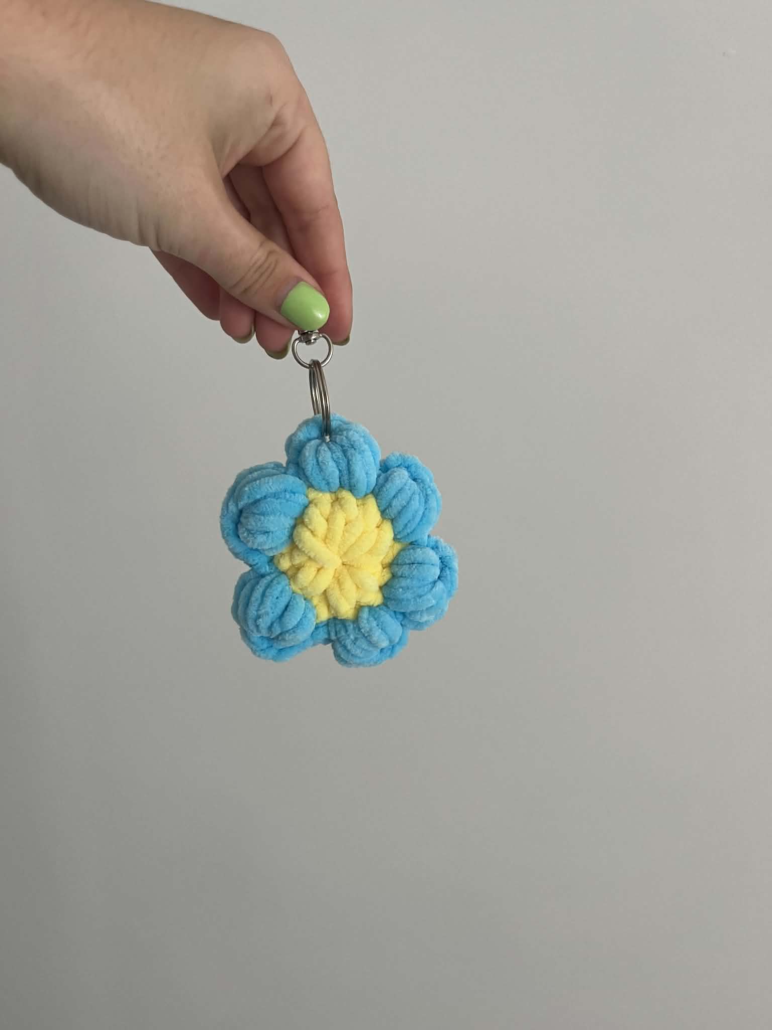 Grosse fleur bleue