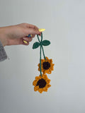 Suspension rétroviseur tournesols